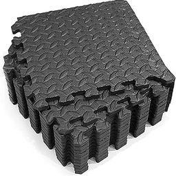 12PCS 30 * 30cm Protective Floor Mat -Slip Bubble Bowl Foam Exercise Cushion (Black12pcs) -Layfoo-image-51