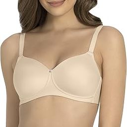 Women Padded Non Wired Full Coverage Seamless Essential Wirefree T-Shirt Bra-image-7