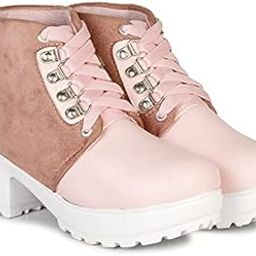 Design Boot For Women Fashion Chunky Casual Boot High Ankle Heel for Girls Boot-image-31