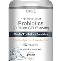 Vokin Biotech Probiotics 50 Billion CFU Multi- Strains Targeted Release Technology, Stomach Acid Resistant (90 capsules)-image-13
