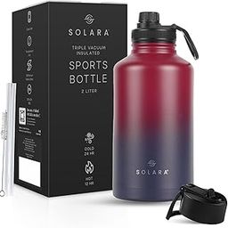 SOLARA Insulated Water Bottle 2000ml, Hot Water Bottle, Thermosteel Water Bottles for Travel, Home, Office, School, Gym, Adults, Water Bottle Hot and Cold, Sipper Bottle, Dark Intentions-image-45