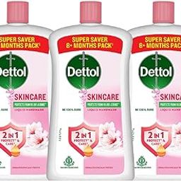 Dettol Liquid Handwash Refill Bottle - Skincare Moisturizing Hand Wash (Pack of 3 - 900ml each) | Antibacterial Formula | 10x Better Germ Protection-image-95
