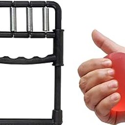 Gadget Deals- combo of - Gel Exercise Ball | finger exercise equipment | finger exerciser - Hand Grip | Physio Gel Ball |finger exerciser physiotherapy | Hand gripper-0