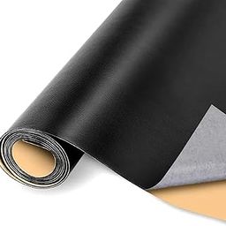 COSKIRA Leather Repair Patch Tape Leather Material Sheets for Upholstery Crafts, Self-Adhesive Leather Repair Patch for, Sofa, Handbag,Furniture, Sofa,Vinyl Chairs 60 X 30 cm_Black-image-38