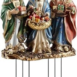 HEAVENGLOW Bible Figures Garden Stake Flower Pot Decoration for Flower Bed Pathway Yard-image-39