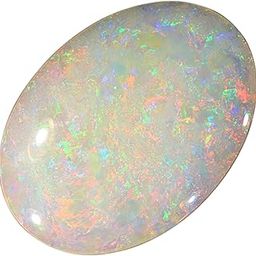 7.25 Ratti 6.50 Carat Super Multifire Opal Stone Certified Natural Oval White Australian Loose Gemstone {Certified Card & Guarantee Card}-image-56