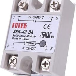 Techtonics DC to AC SSR-40DA Solid State Relay Module 3-32VDC/24-380VAC 40A-24