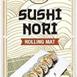 NOURCERY Yuuki All Natural Bamboo Sushi Rolling Mat (100% Authentic Sushi Rolling Mat - 9 Inch X 9 Inch | Make Sushi At Home, Bamboo Makisu)-16