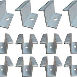 MOREL SOLAR PANEL MOUNTING MID CLAMP 38MM & END CLAMP FOR SOLAR PANELS| 8 MID CLAMPS & 4 END CLAMP |-19