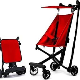 Lifelong Cuppy Baby Stroller for Kids | Lightweight Foldable Travel Pram | Cabin-Friendly, 5-Point Safety Harness | Storage Basket, All-Terrain Wheels, 20kg Capacity, Adjustable Canopy (LLBSTR42)-image-5