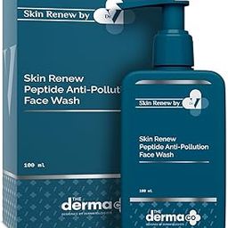 The Derma Co. X Dr.V Skin Renew Peptide Anti-Pollution Face Wash With Peptides & Niacinamide-100Ml| 0.5% Salicylic Acid | Exfoliation|Gentle & Deep Cleansing-0