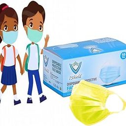 Kids Size CE and ISO Certified mask with Extra soft Fabric ear loop and Inbuilt Plastic coated Nose pin unisex mask soft fabric Ear loop Kids size Mask Hygienic Box Pack-31