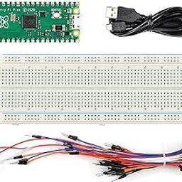 Rasspberry Pi Pico Microcontroller Board with Pre-Soldered Header, Based on Rasspberry Pi RP2040,Dual-Core ARM Cortex M0+ Processor Support C/C++/Python (Pico Starte Kit with Pico and 5 Accessories)-19