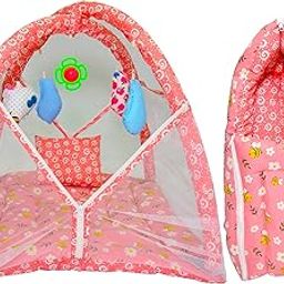 Toddylon Baby Gift Pack Set – New Born Cotton Mattress with Net & Newborn Carry Bag for 0–6 Months | Combo for Newborns (Pink)-image-24