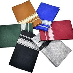 Men's Cotton Plain Solid Single Dhoti Multicolour/Length: 2.0meter (Pack of 6)-image-52