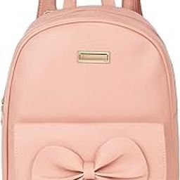 Women's Pink Backpack with Bow Accent and Tassel, Stylish latest College School Bag for Girls, Gift for her-picture-10