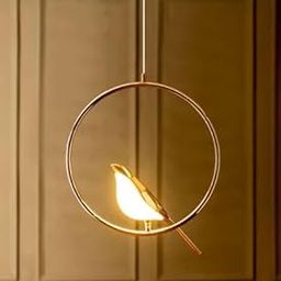 OJIT Golden Bird 3 Light Led Hanging Light for Living Room/Modern Style Pendant Lamps for Bedroom/Led Ceiling Lights for Home Decoration/Pendant Light for Ceiling/Home/Cafe/Bar-image-58