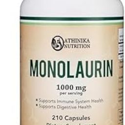 Monolaurin Immune Support Supplement 1,000mg per Serving, 210 Capsules (Vegan Safe, Non-GMO, Gluten Free) Immune Booster for Adults, Immune System Defense-image-45