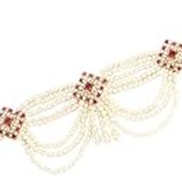 ’s beautiful pink and white stone studded kamarpata (waist belt) festive Ganpati jewellery.-image-70