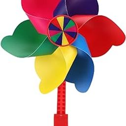Bicycle Windmill Cute Bike Accessory for Most Bicycle Tricycle Pushchair Long Pole Colorful-image-47