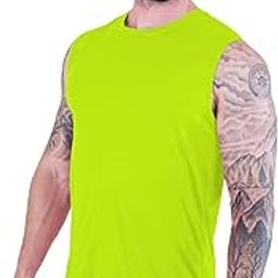 NOTWILD Men's Biowash Cotton Regular Fit sleeveless Tank T-shirt-image-9