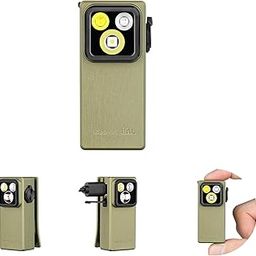 OLIGHT Oclip Ultra EDC Flashlight Clip-on Light, 530 Lumens Rechargeable with Type-C Charging, Combines Floodlight, Spotlight and UV, Triple Magnetic Lights for Inspection and Work (Olive Green)-26