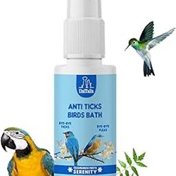 Anti Ticks Birds Bath Shampoo for Bird, Parrot, Sparrow, Pigeon |Waterless Spray Bird Shampoo for Ticks, Fleas, Lice, Anti-Itching, Softens The Feathers |Easy to Use for All Bird Breed –60ml-image-64