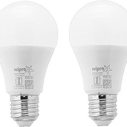 wipro 7W e27 LED Warm White/Golden Yellow Bulb, Pack of 2, (N71002)-23