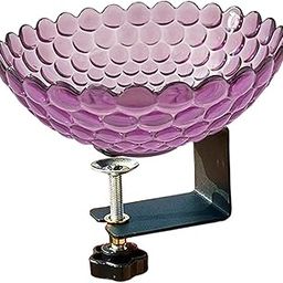 ATORSE Deck Mounted Bird Bath Decor Balcony Railing Birdbath for Yard Patio Outdoor Purple|Home & Garden|Yard, Garden & Outdoor Living|Bird & Wildlife Accessories|Birdbaths-image-90