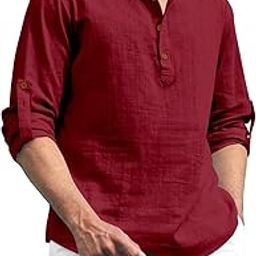Men's Kurta || Chinese Collar Long Sleeves || Short Kurta for Men || for Festival || Function || Occasion Wear Fancy Kurta for || Straight Hip Length Kurtas || Best Gifts for Men-image-67