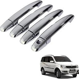 AUTOADDICT Auto Addict Car Chrome Handles Door Latch Cover for Mahindra Xylo-picture-25