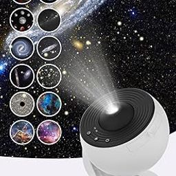 Galaxy Projector, 12 in 1 Planetarium Star Projector for Bedroom Decor, 360° Rotating Nebula Projector Lamp, Timed Starry Night Light Projector for Kids,Home Theater, Ceiling, Room Decoration-14