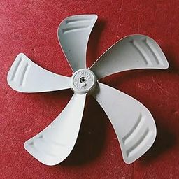 SVDK Universal 5-Leaf Plastic Fan Blade | 11.5-Inch Diameter, 8mm Center Hole | Durable Fan Blade for Table, Wall & Pedestal Fans-image-1