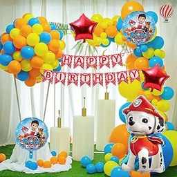 HK Balloons 53Pcs Birthday Decoration Item Kit Set For Boys, Girl Birthday Parties Decorations Backdrop Combo-20