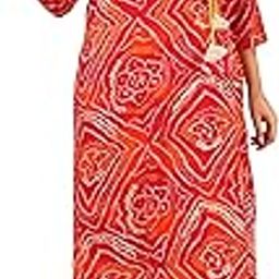 Women's Pure Rayon Bandhani Print Embroidery Angrakha Knot Kurta-image-36