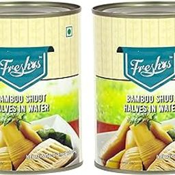 Freshos Bamboo Shoot Halves in Water 565 g, Pack of 2, White & Yellow-image-44
