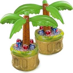 Inflatable Cooler Floating Drink Cooler for Parties, 2in1 Pool Drink Floatie and Party Supplie,Floats Drink Cup Holder Coasters for Beverage Beer Bottle,Swimming Party Drink Cooler-picture-18