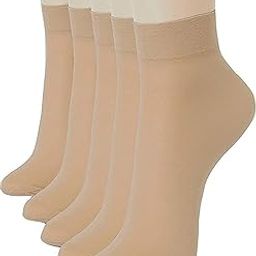 Women's & Girl's Ankle Length Nylon Socks (87-CTAB-6TRM-Pack of 10_Transparent)-picture-24