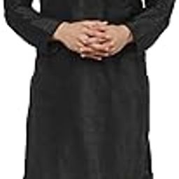 Men's Art Silk Embroidered Kurta Pajama Set Thread Work Ethnic Motifs Festive Party Dress (KP001black_Black_XL)-image-103