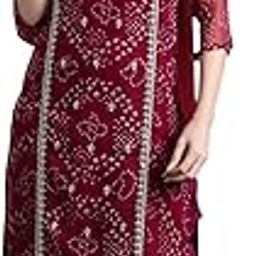 Women Silk Chiffon Straight Ethnic Motifs Embroidered Kurta Pant With Dupatta Set (KH9RD9976)-image-52