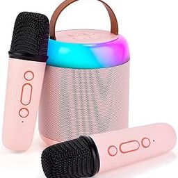 Birthday Gifts for 3, 4, 5, 6, 7, 8, 9, 10, 11, 12 Year Old Toys Girls Boys, Christmas Stocking Stuffers,Karaoke Machine for Kids Teens Adults, Portable Bluetooth Speaker with Wireless Microphone-7
