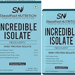 Steadfast Nutrition Incredible Isolate Whey Isolate Protein.. (6 Sachets Pack, Chocolate Flavour)-image-58