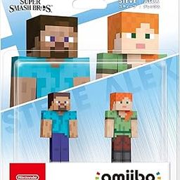 Nintendo AMIIBO: Super Smash Bros. Collection - Steve/Alex (Minecraft) - No. 89 (Double Pack) (Multi)-image-62
