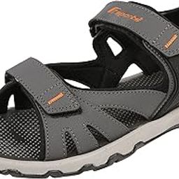 Fsports Mens Grey and Orange Colour Spider Series Synthetic Casual Sandal 8UK-image-8