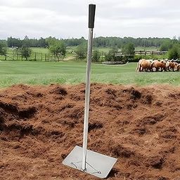 Farmer King Heavy-Duty Stainless Steel Cow, Buffalo & Horse Dung Cleaning Spade/Shovel/Fawda with Ergonomic Handle for Efficient Waste Management in Farms & Stables-29