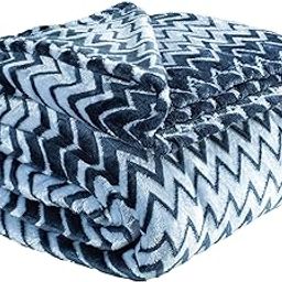 VAS COLLECTIONS® Premium Jacquard Plush Double Blanket | 300 GSM Lightweight Cozy Soft for Bed, Sofa, Couch, Travel & Camping| 220x230 cm or 86x90 inches-3