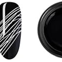 10g PROFESSIONAL Black and White Spider Gel for Nail Art - Elastic, Easy-to-Use Nail Art Combo Set - Long-Lasting Nail Design Supplies for Creative Manicures and Nail Artistry (pack of 2)-14