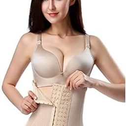 Waist Trainer Corset for Women | Adjustable Tummy Tucker Girdle Body Shaper with 6 Rows of Hooks for Slimming & Support-image-71