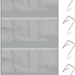 HEAVENGLOW Over The Door Organizer Toys Space Saving Dolls 4 Layer for Dorm Wall Closet Gray-image-32