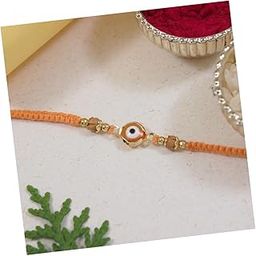 Enamel Evil Eye Rakhi With Roli Chawal & Rakshabandhan Card for Bro/Brother/Bhai-34